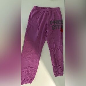Free City Sweatpants, Size Small, Pink Juice